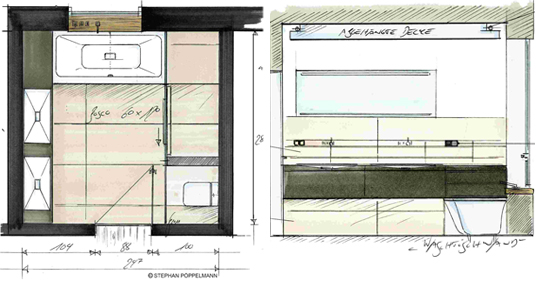 Skizze Grundriss